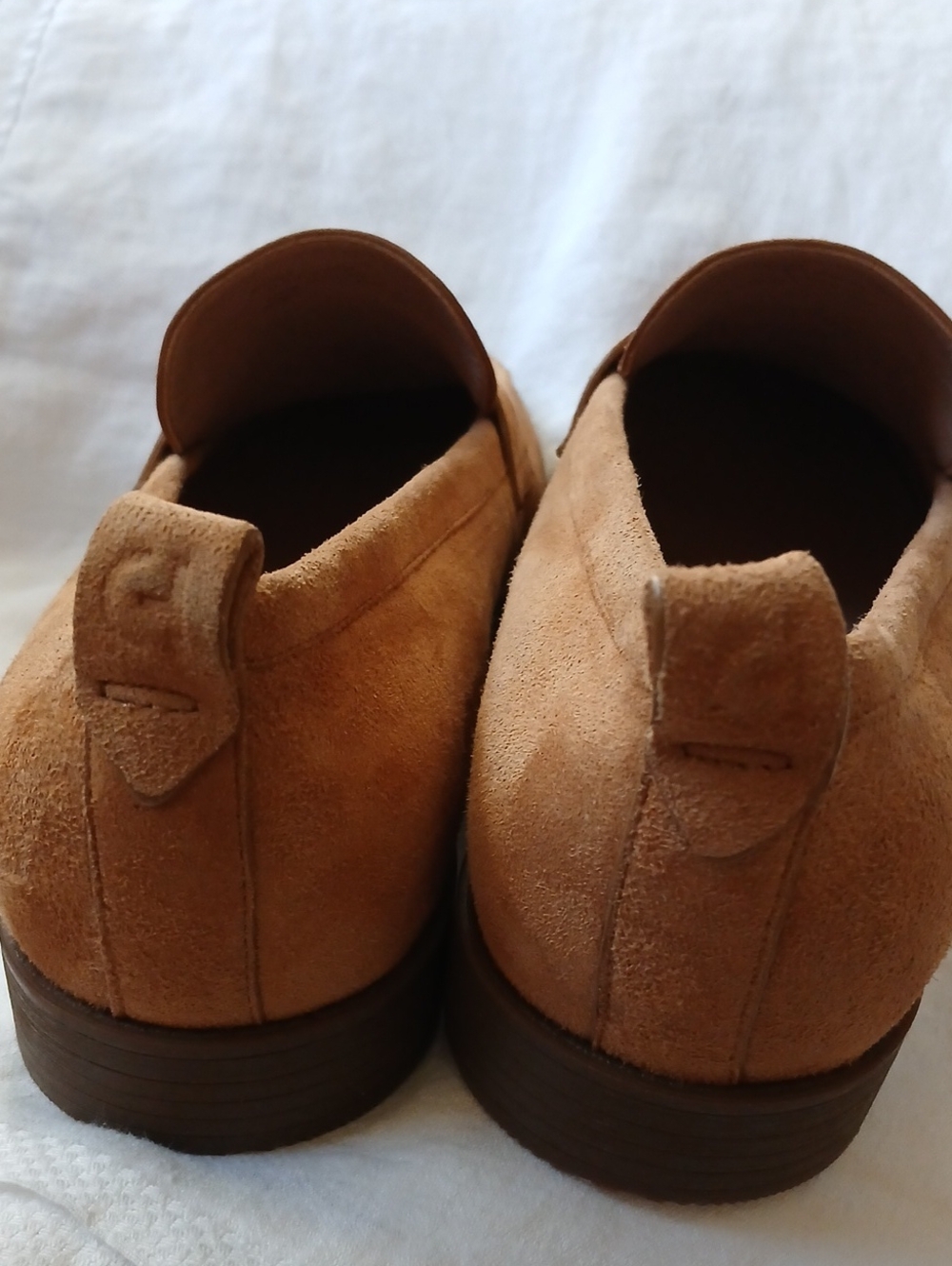 Cole Haan - Womens Suede Penny Loafers Tan Size 11B - Picture 5 of 11